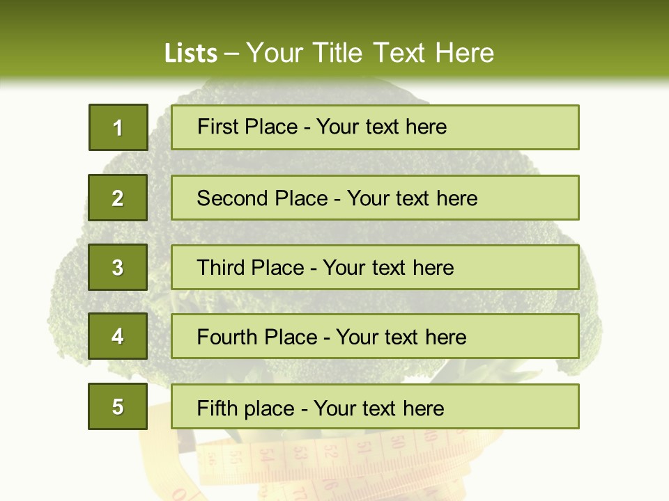 Healthcare Dieting Measurement PowerPoint Template