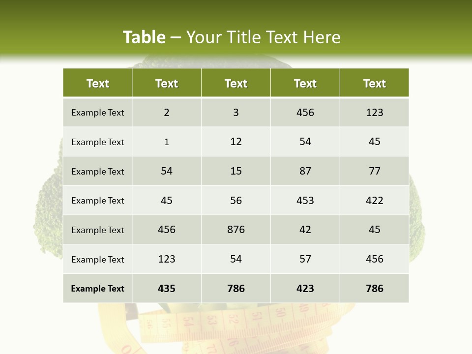 Healthcare Dieting Measurement PowerPoint Template