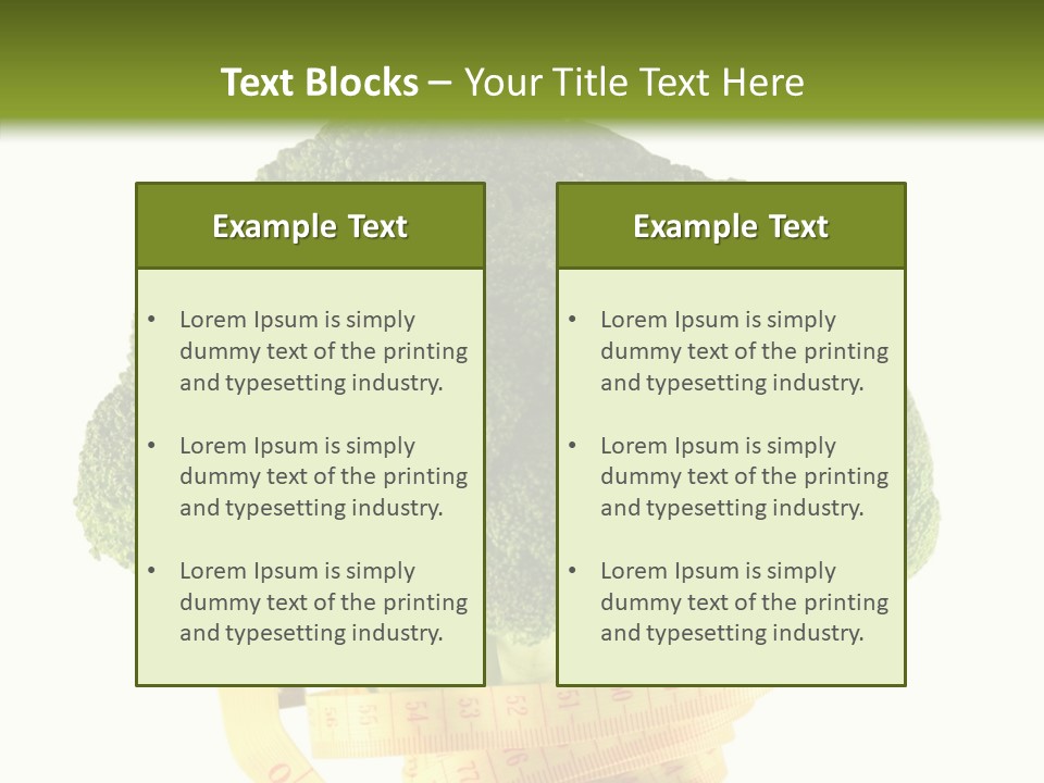 Healthcare Dieting Measurement PowerPoint Template