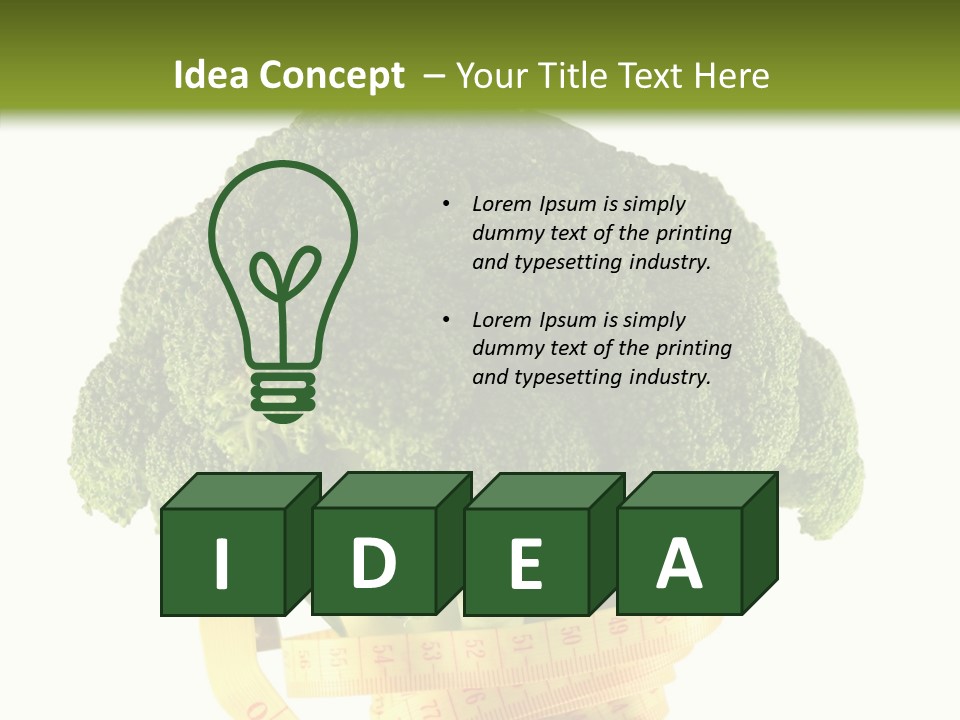 Healthcare Dieting Measurement PowerPoint Template
