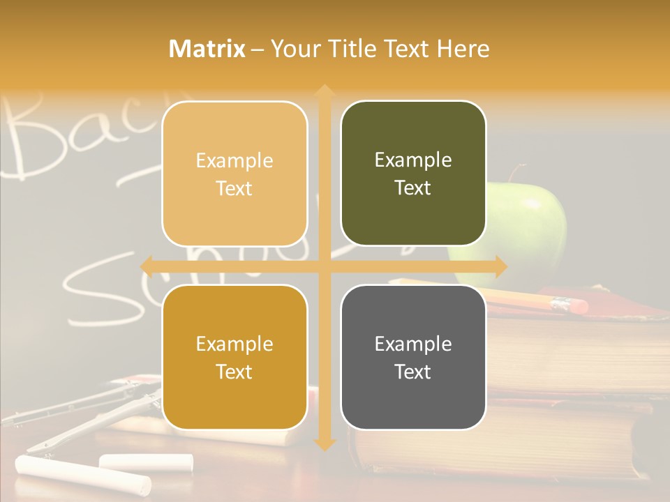 Green Slate Board PowerPoint Template
