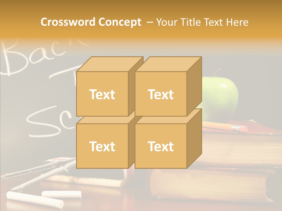Green Slate Board PowerPoint Template