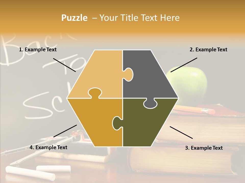 Green Slate Board PowerPoint Template