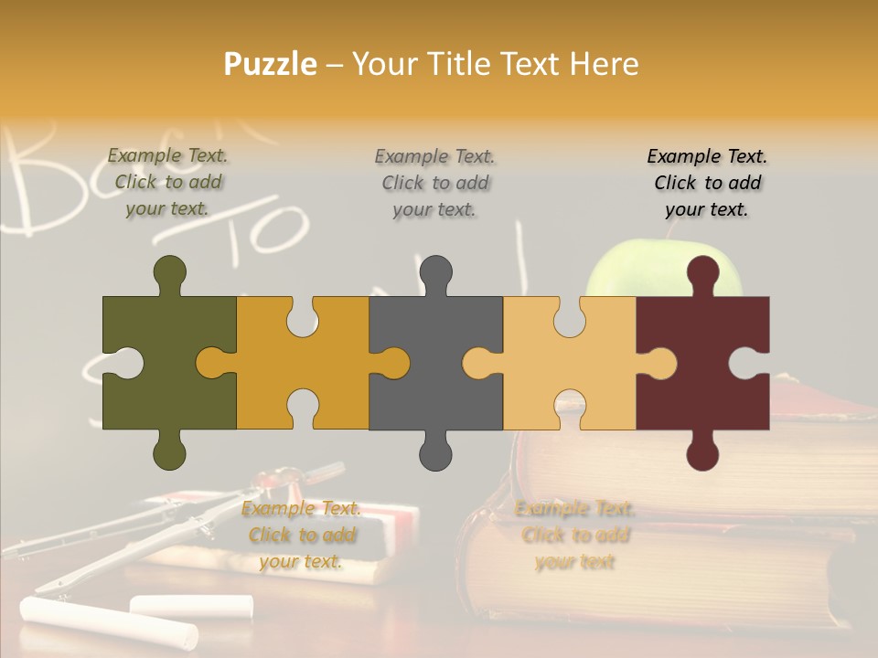 Green Slate Board PowerPoint Template