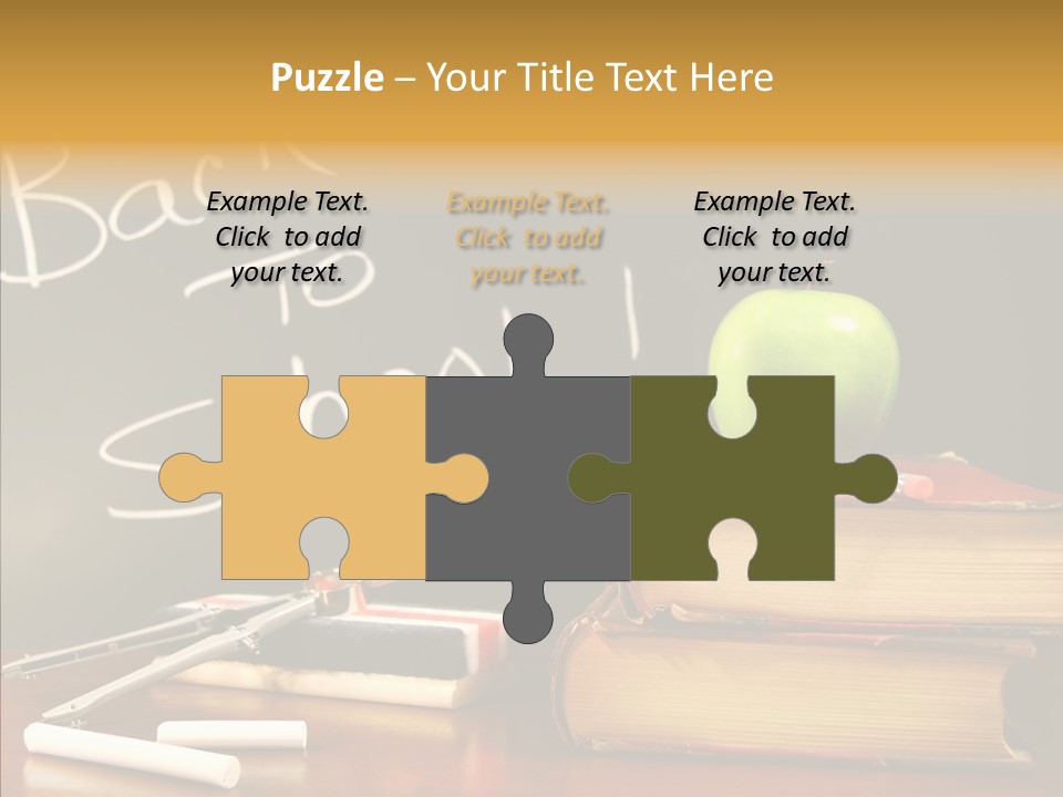 Green Slate Board PowerPoint Template