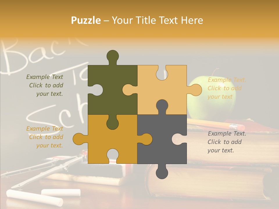 Green Slate Board PowerPoint Template