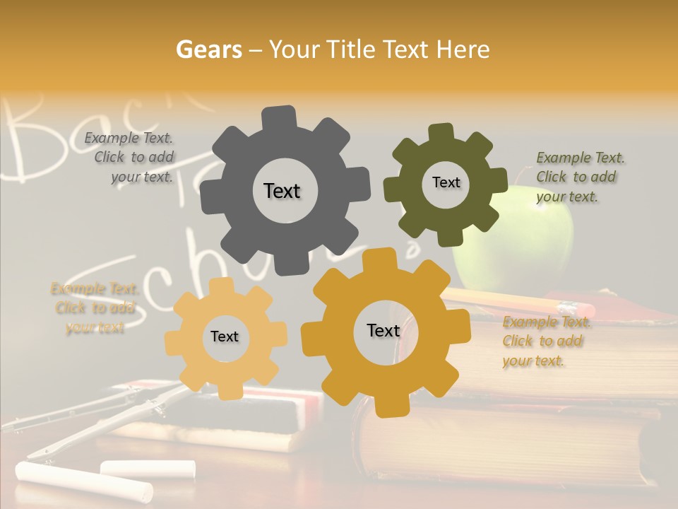 Green Slate Board PowerPoint Template