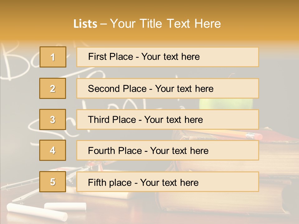 Green Slate Board PowerPoint Template