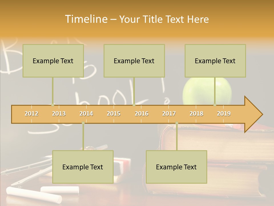 Green Slate Board PowerPoint Template