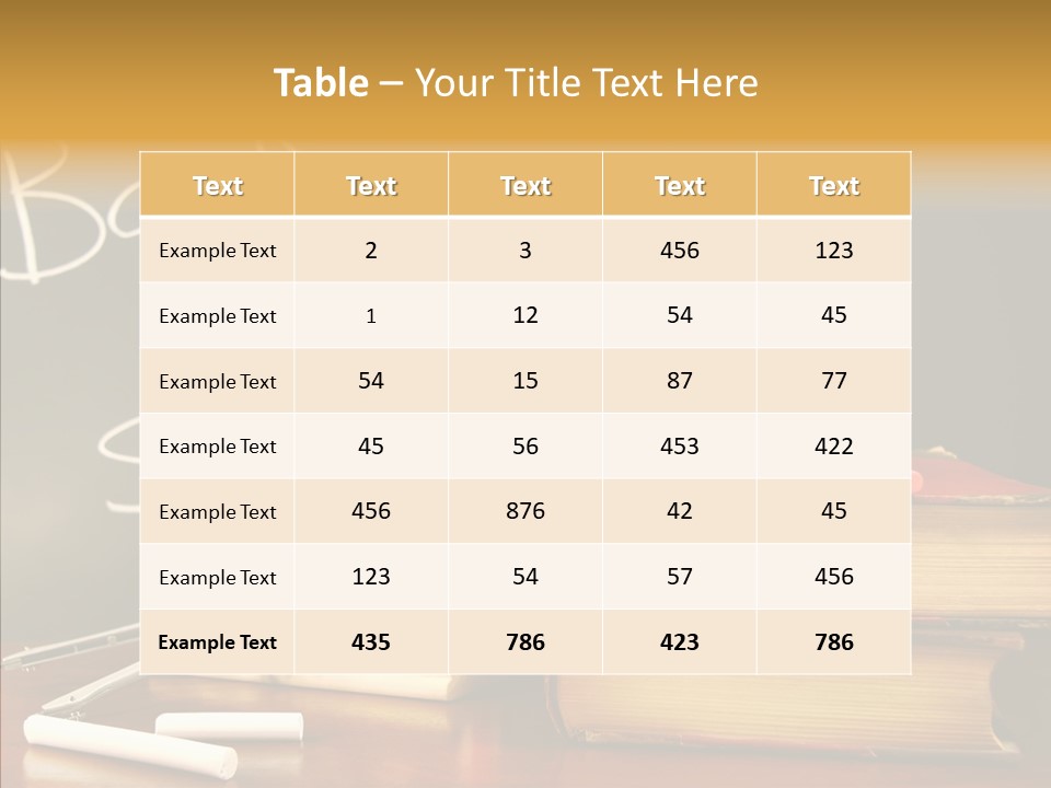 Green Slate Board PowerPoint Template