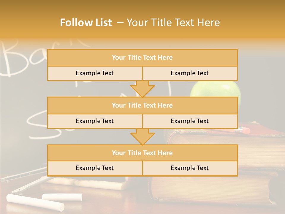 Green Slate Board PowerPoint Template