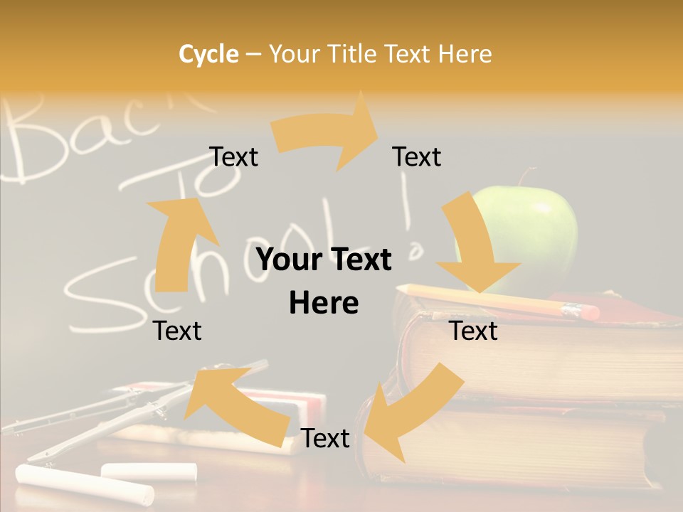 Green Slate Board PowerPoint Template