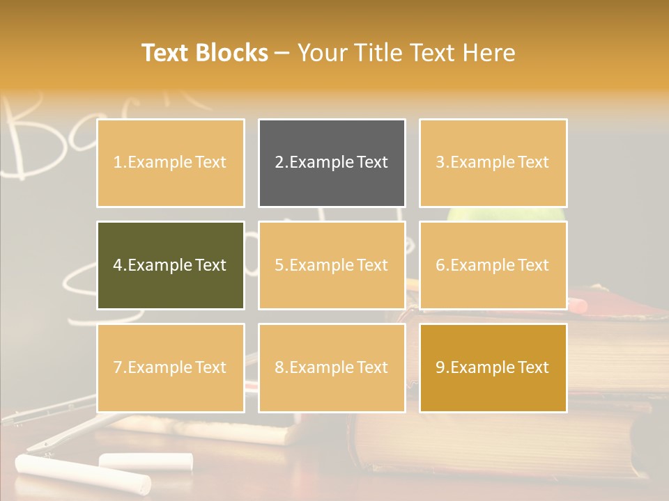 Green Slate Board PowerPoint Template