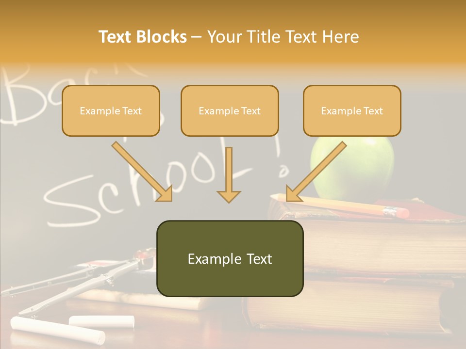 Green Slate Board PowerPoint Template