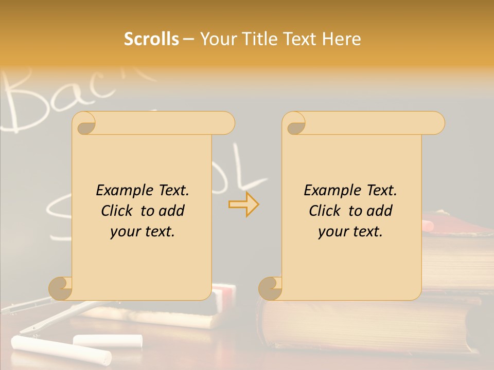 Green Slate Board PowerPoint Template
