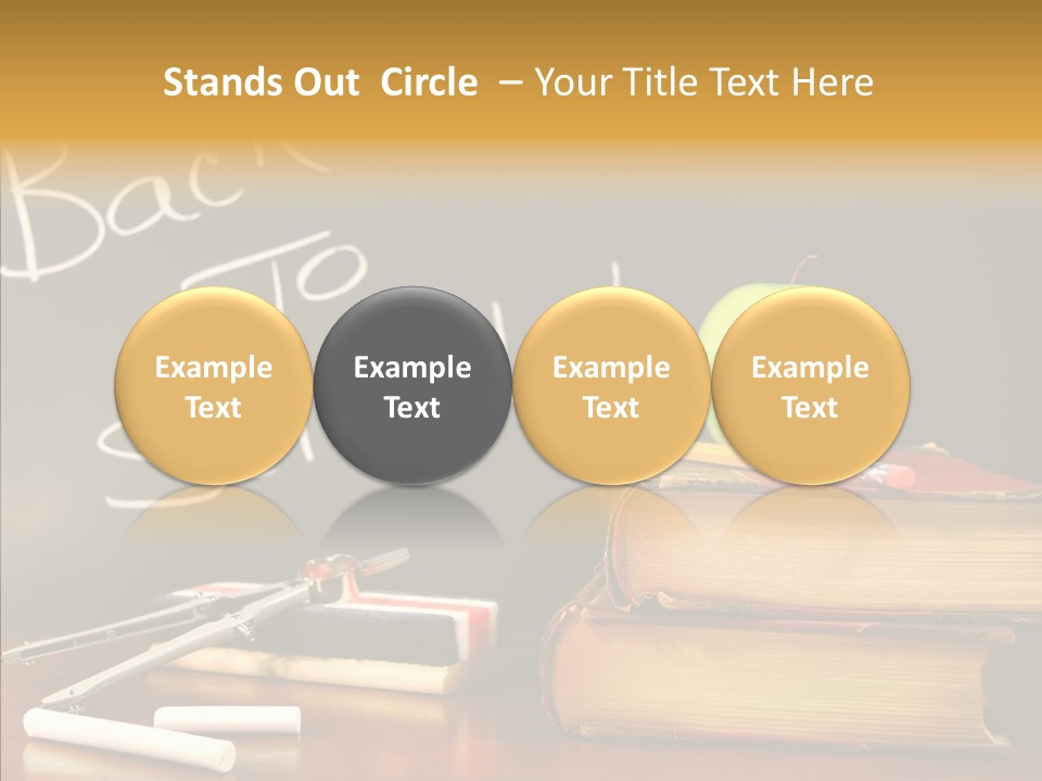 Green Slate Board PowerPoint Template