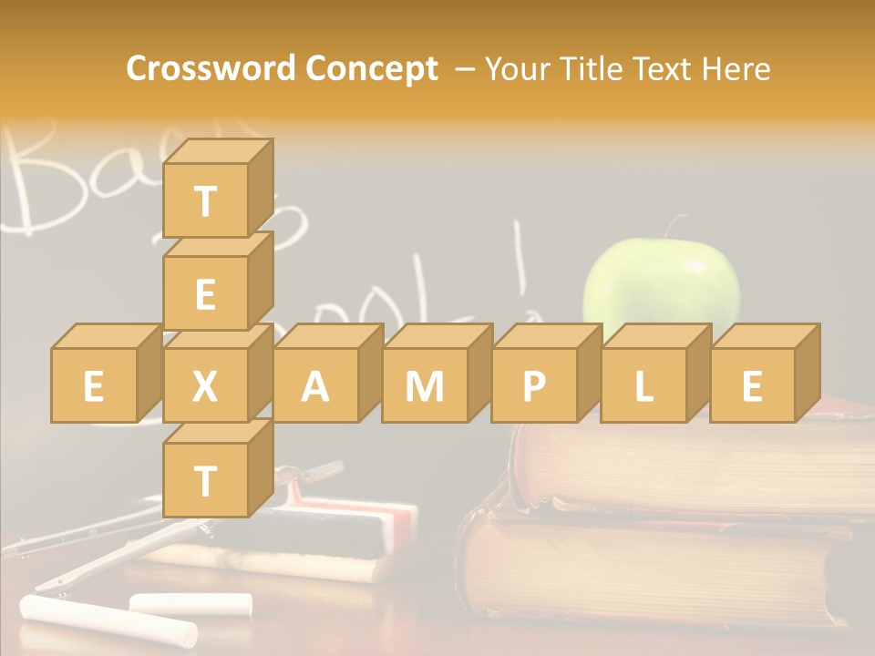 Green Slate Board PowerPoint Template