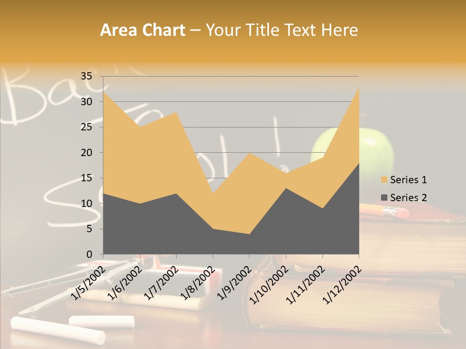 Green Slate Board PowerPoint Template