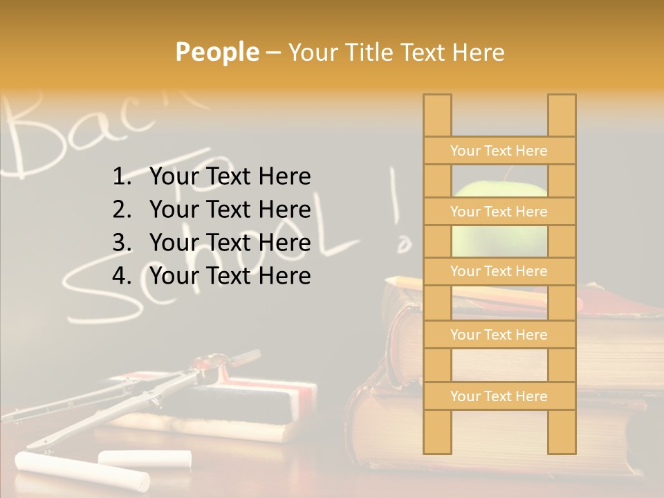 Green Slate Board PowerPoint Template