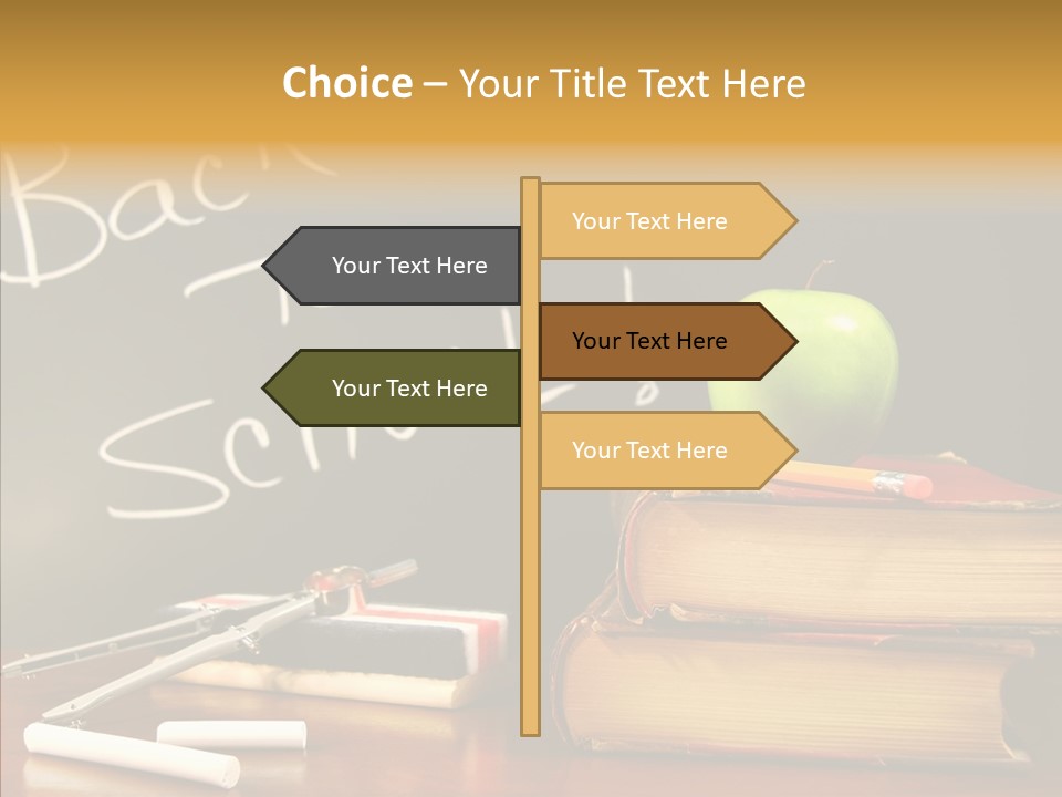 Green Slate Board PowerPoint Template