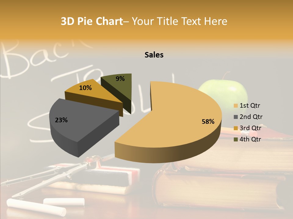 Green Slate Board PowerPoint Template