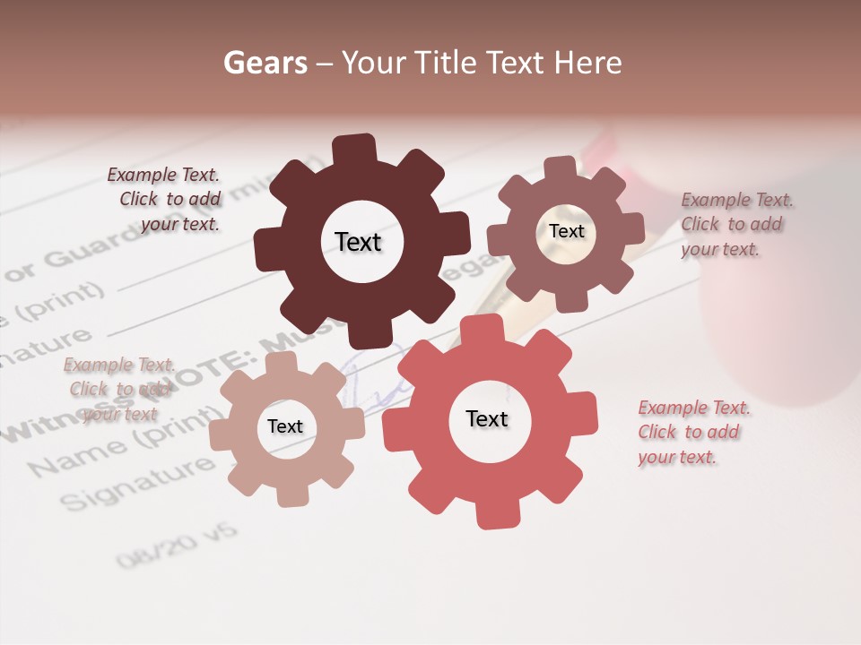 Model Register Sit PowerPoint Template