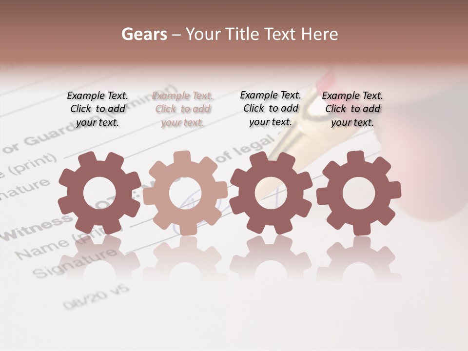 Model Register Sit PowerPoint Template