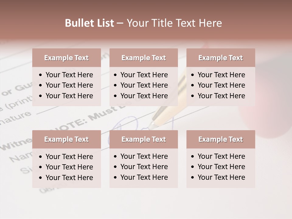 Model Register Sit PowerPoint Template