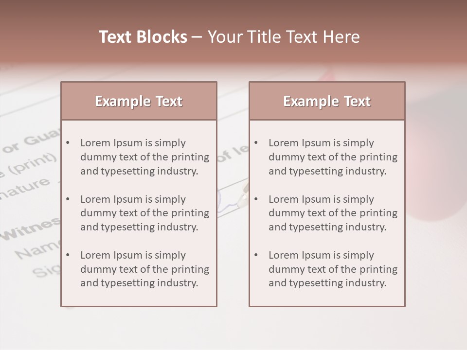 Model Register Sit PowerPoint Template