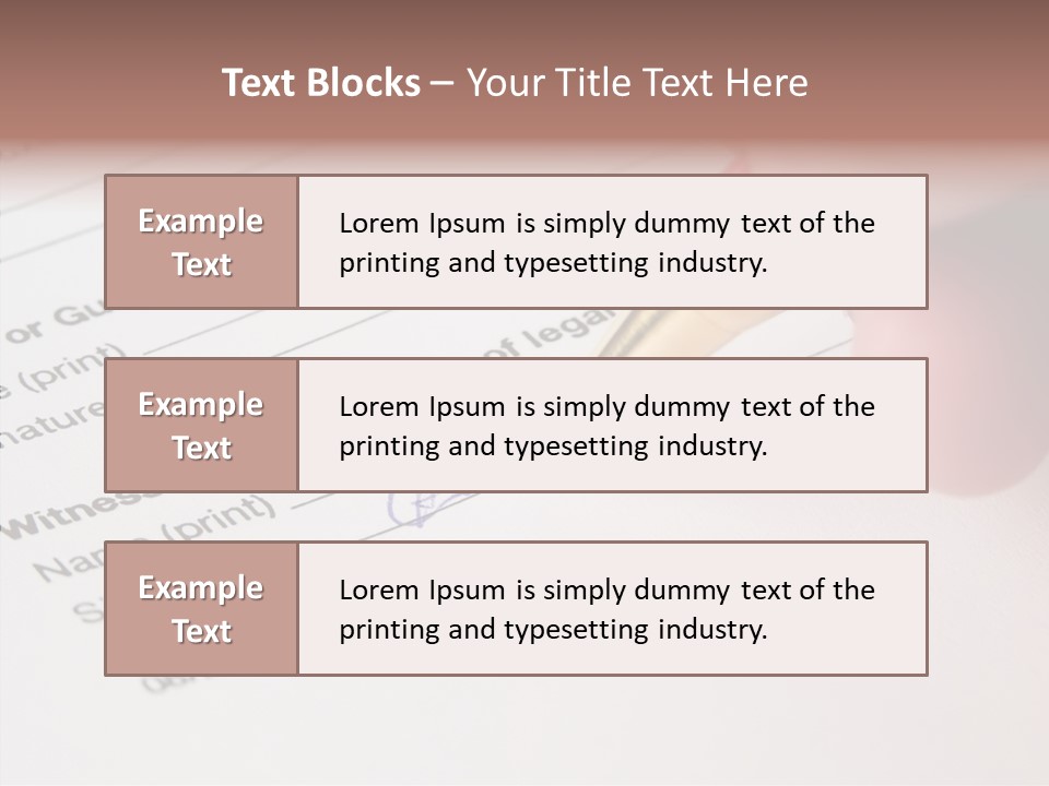 Model Register Sit PowerPoint Template