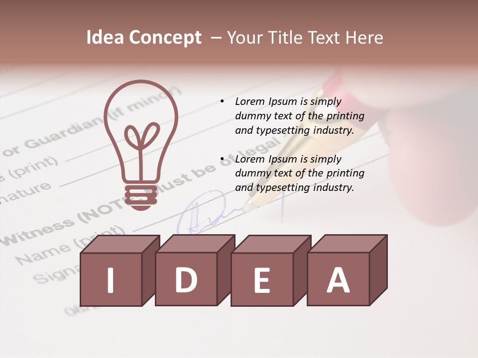 Model Register Sit PowerPoint Template