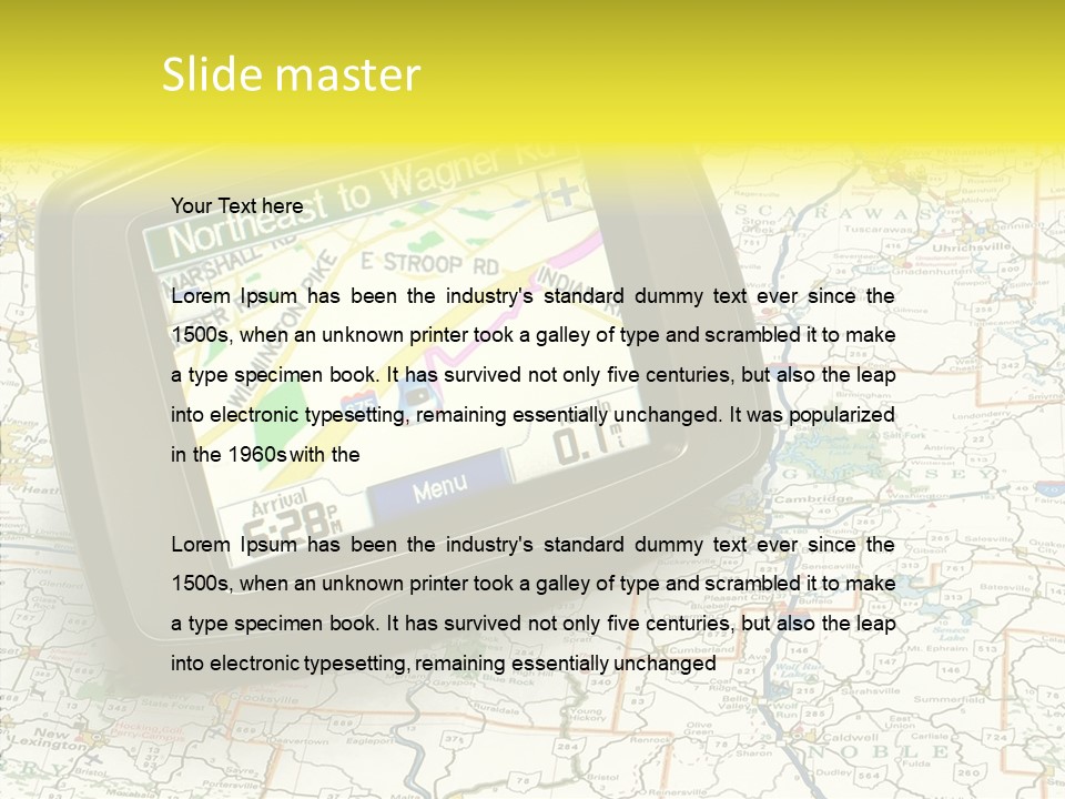 Atlas Location Electronic PowerPoint Template