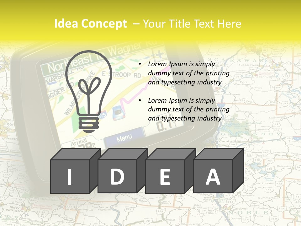 Atlas Location Electronic PowerPoint Template