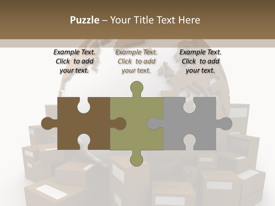Planet Delivering Handle PowerPoint Template