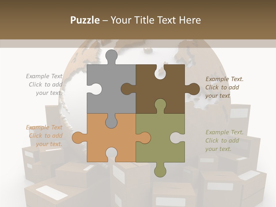 Planet Delivering Handle PowerPoint Template
