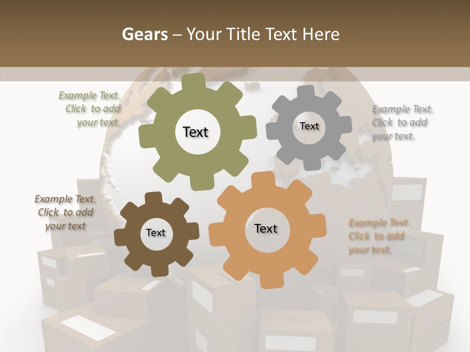 Planet Delivering Handle PowerPoint Template