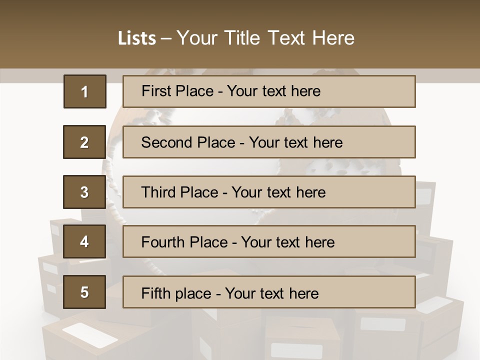 Planet Delivering Handle PowerPoint Template