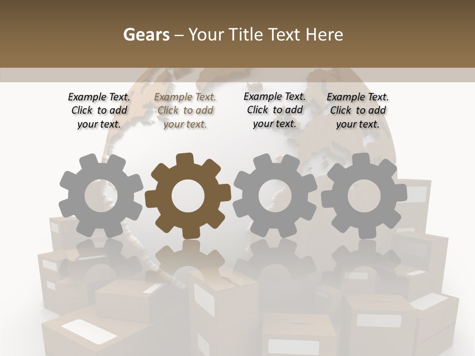 Planet Delivering Handle PowerPoint Template