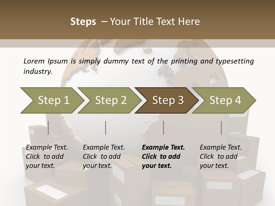 Planet Delivering Handle PowerPoint Template