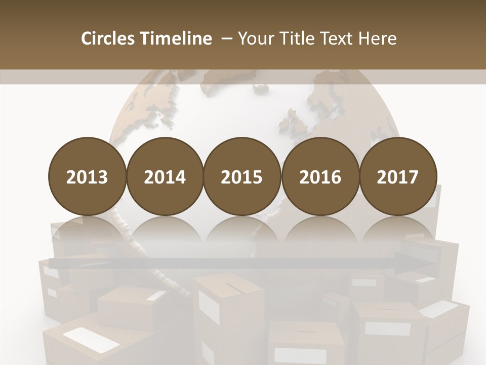 Planet Delivering Handle PowerPoint Template