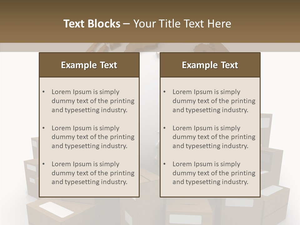 Planet Delivering Handle PowerPoint Template