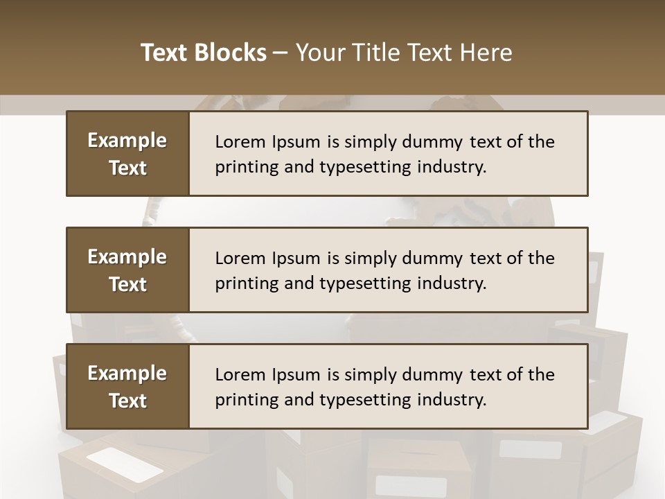Planet Delivering Handle PowerPoint Template