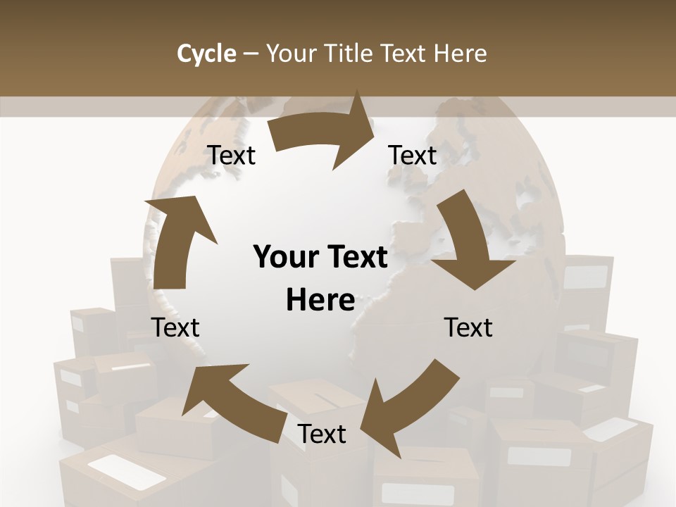 Planet Delivering Handle PowerPoint Template