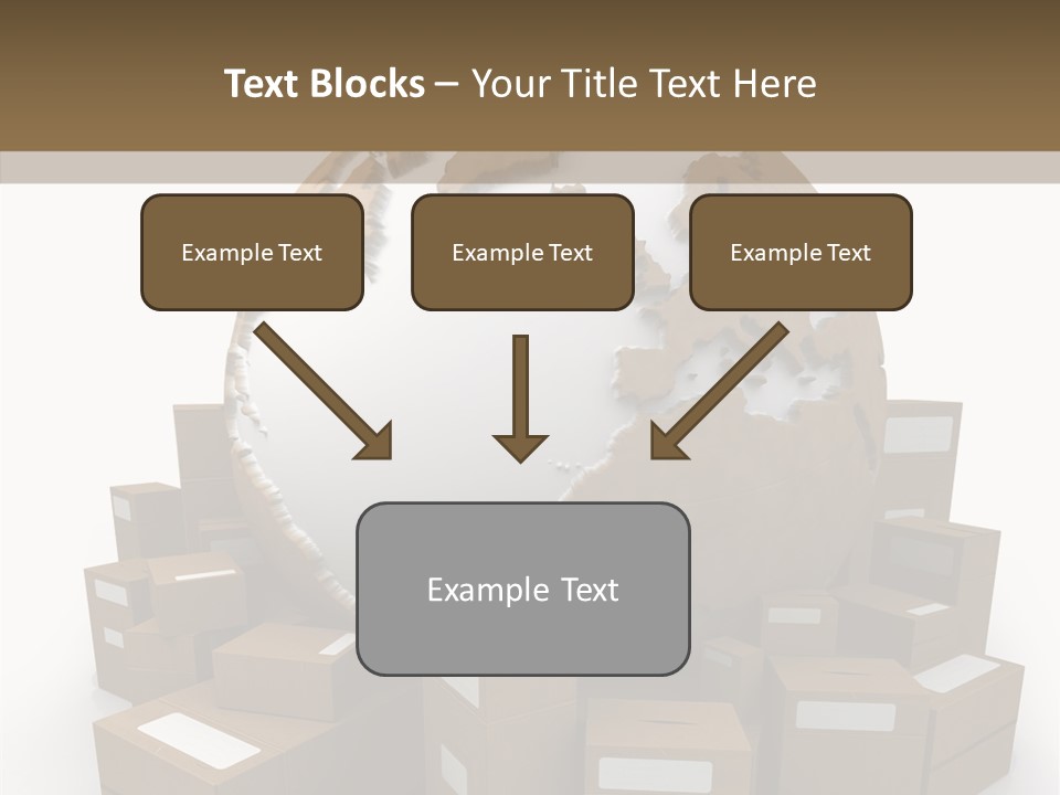 Planet Delivering Handle PowerPoint Template