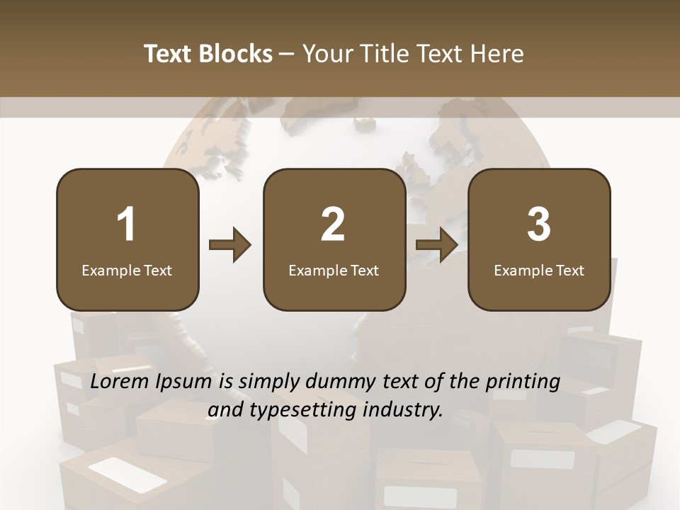 Planet Delivering Handle PowerPoint Template