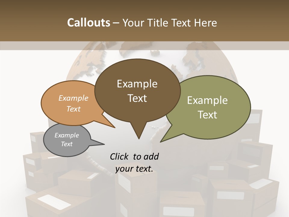 Planet Delivering Handle PowerPoint Template