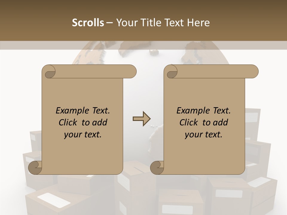 Planet Delivering Handle PowerPoint Template
