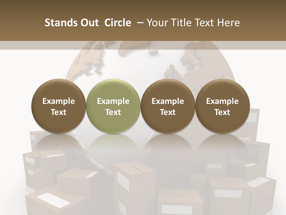 Planet Delivering Handle PowerPoint Template