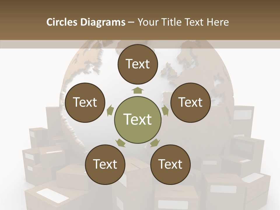 Planet Delivering Handle PowerPoint Template