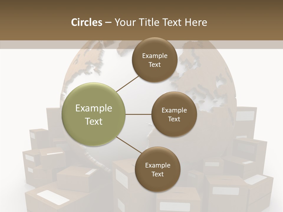 Planet Delivering Handle PowerPoint Template
